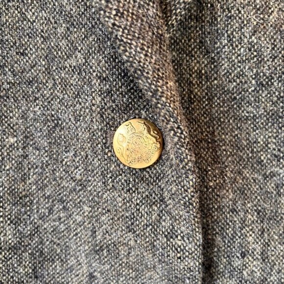 J. Crew Dark Gray Green Schoolboy Blazer Sleeves Lining Size S/M Donegal Tweed - Picture 7 of 9